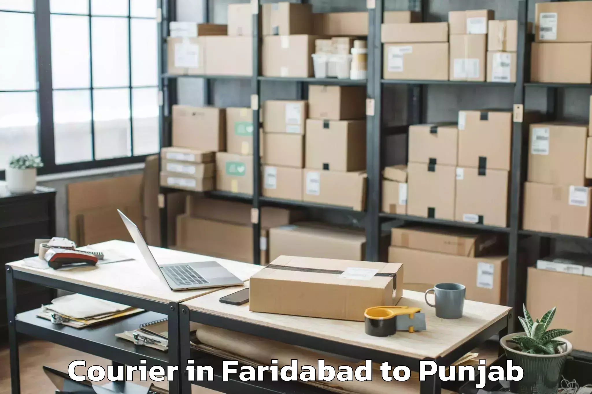 Professional Faridabad to Khamanon Courier